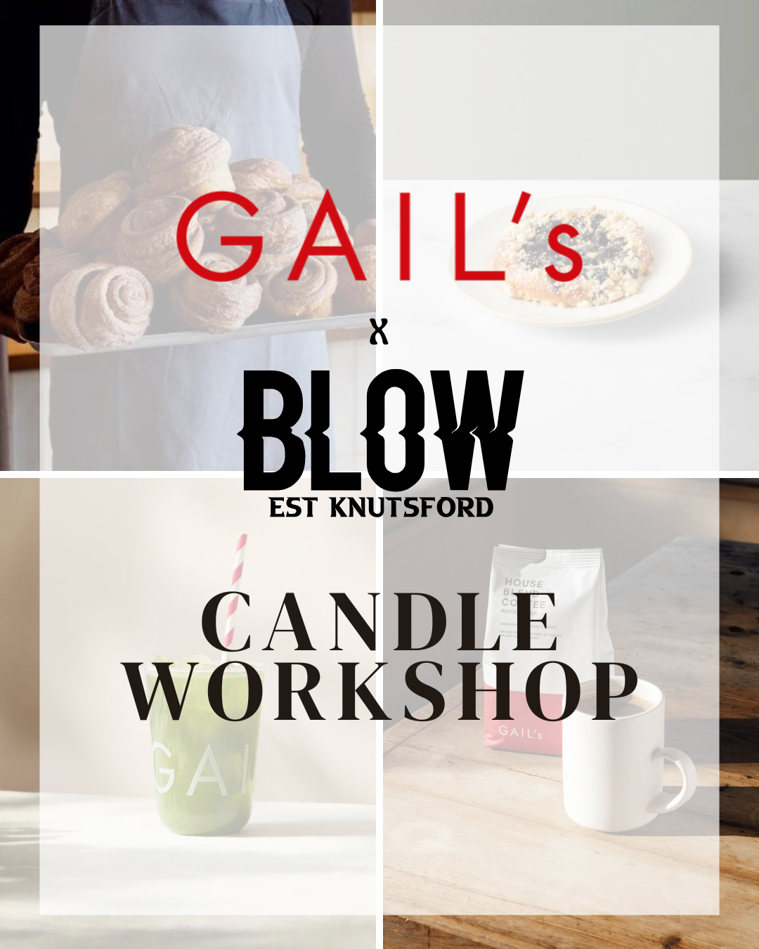 GAIL'S Knutsford | Menu Scented Candle Workshop & Set Dinner | Thursday 9th October 2025
